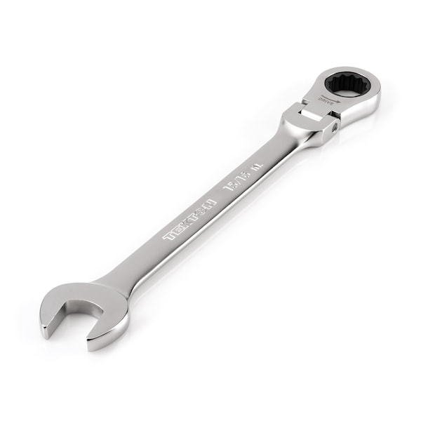 15/16 Inch Flex Head 12-Point Ratcheting Combination Wrench